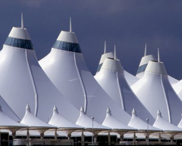Photo of the roof at Denver International Airport